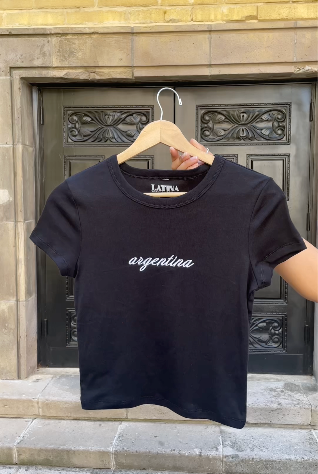 'Argentina' Rib Baby Tee