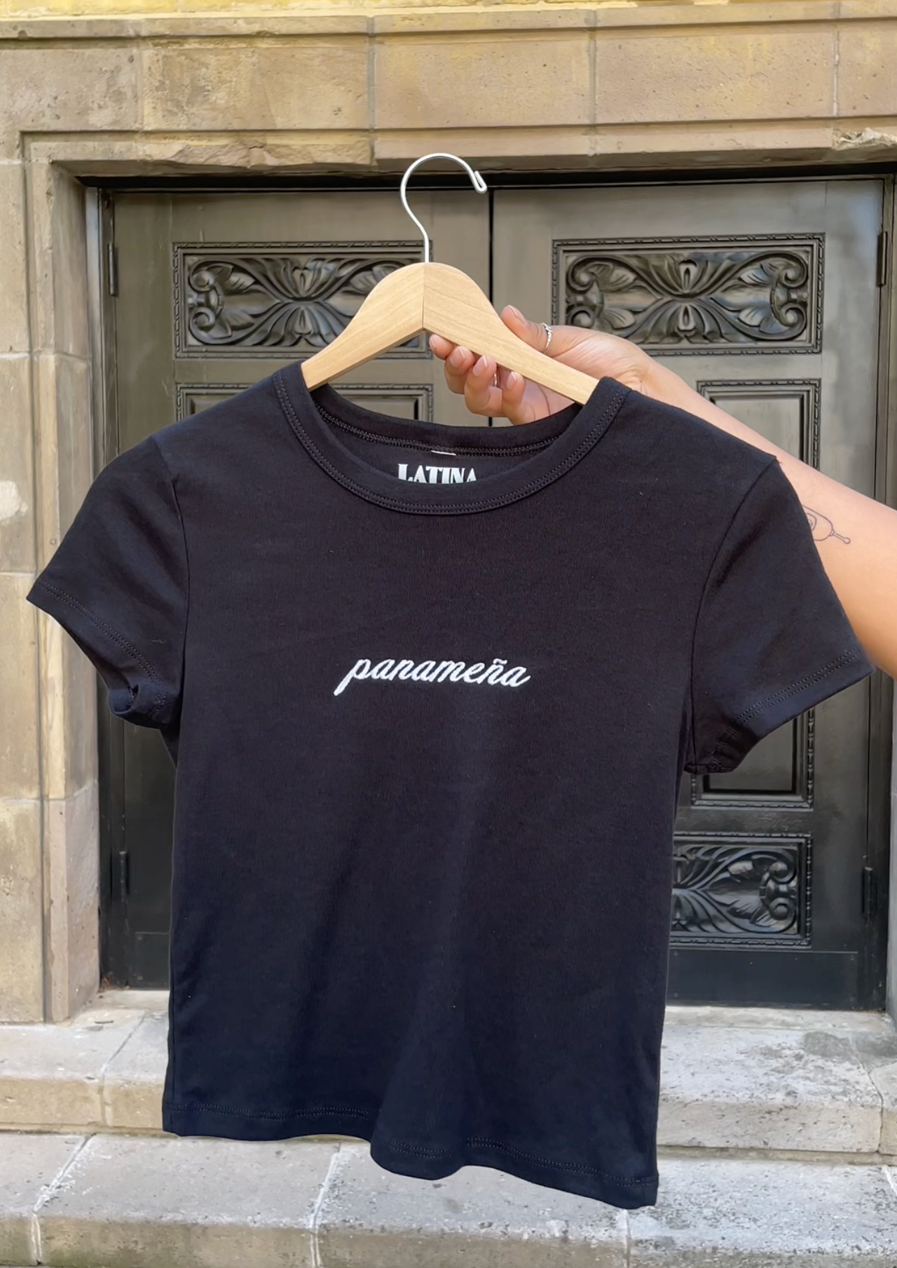 'Panameña' Rib Baby Tee