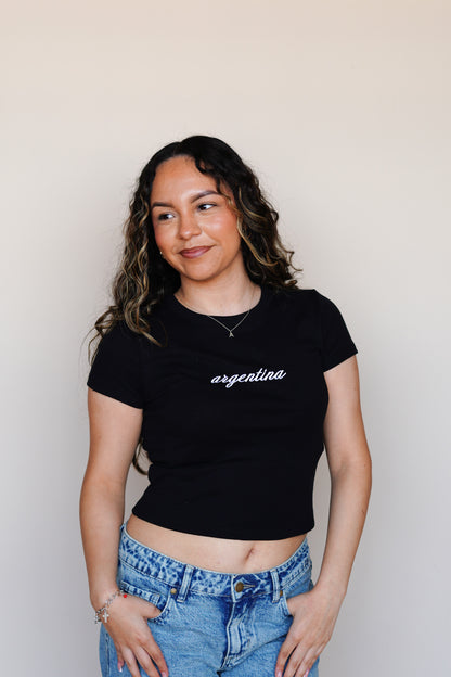 País Embroidered Rib Baby Tees (All Países)