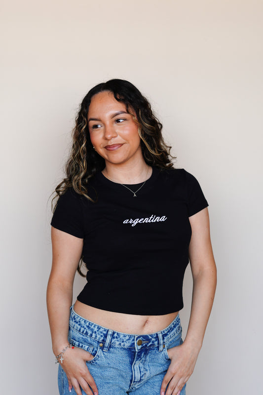 'Argentina' Rib Baby Tee