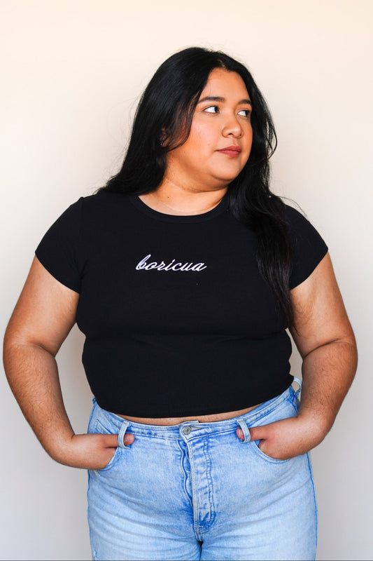 'Boricua' Rib Baby Tee