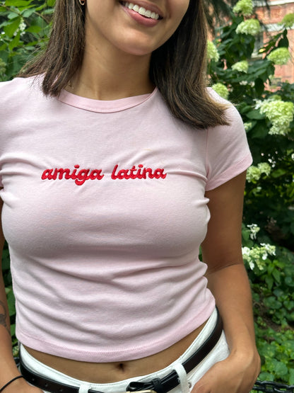 Amigas Latinas Baby Tee