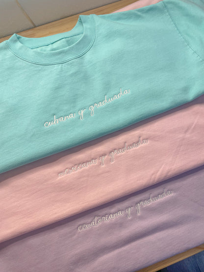 Pastel 'Graduate' Crewnecks