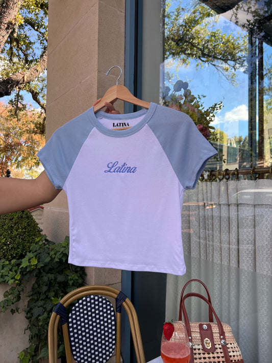 'Latina' Embroidered Baby Tee