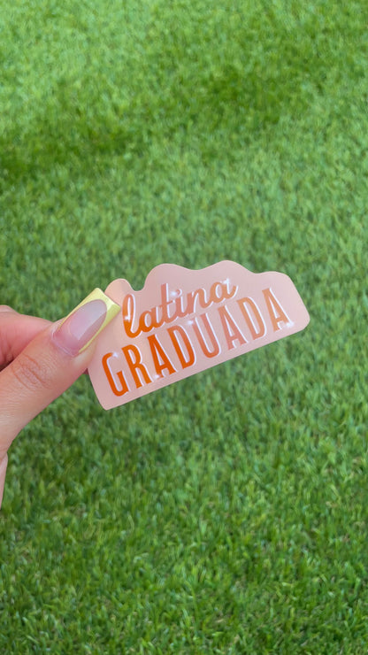 Latina Graduada Sticker